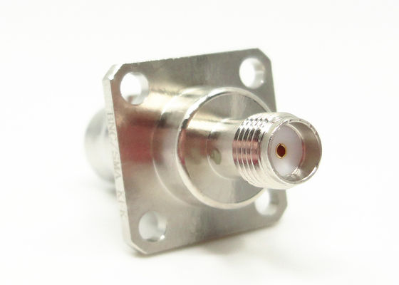 BNC to SMA 4 Holes Flange Mount 50Ohm RF Connector Adapter