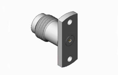 Microwave Series 1.85mm Female Two-hole Flange Stainless Steel RF Connector
