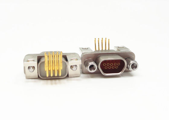 Aluminum Alloy J30J Series Connector Right Angle 9 Pin