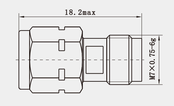 Professional Quality Assurance 1.85mm Male to Female Stainless Steel RF Connector Adapter