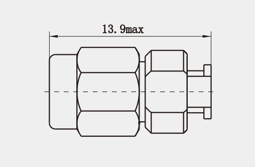 MSSM Male Stainless Steel RF Coaxial Connector For 2#Semi-rigid / Flexible Milimetere Wave