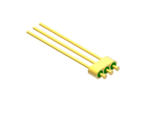 3-Pin Nail Head Glass To Metal Hermetic Seal Header With Gold Wire Bonding Surface MC-1495-JH