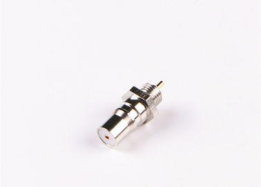 Nickel Plated 50Ohm SMB Straight Crimp Electronic RF Plug Push Pull Connector