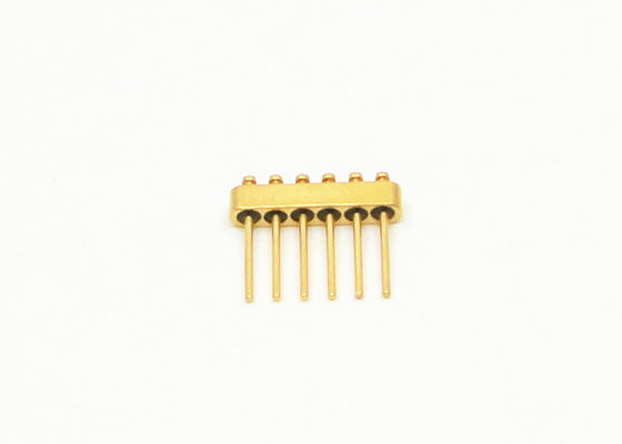 0.7mm 6 Pins Glass To Metal Seal Connectors Hermetic Feedthrough Connectors JMC-923-JH