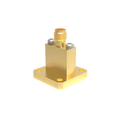 WR42 BJ220 έως K2.92mm Γυναικείο άκρο εκτόξευσης κυματοδηγός σε προσαρμογέα κοάξ 17,6GHz ~ 26,7GHz