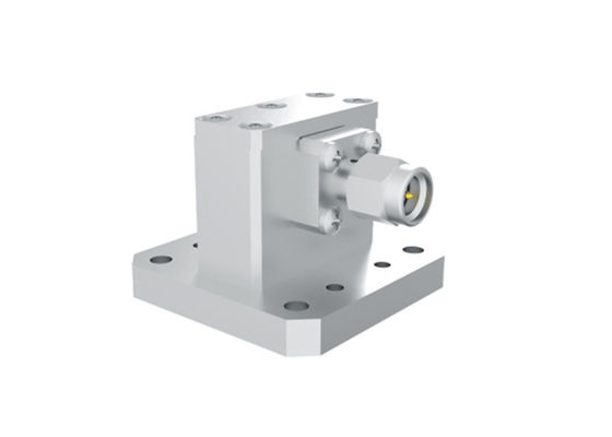 7.5GHz~18GHz WRD650 προς SMA Άντρας Δικαίος γωνιακός κυματοδείκτης προς προσαρμογέα κοαξ SMA/WRD750-JF