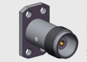 50 Ω εμπορικής ποιότητας TNC θηλυκό jack 4 οπές φλάντζες συνδέσεις τοποθέτησης