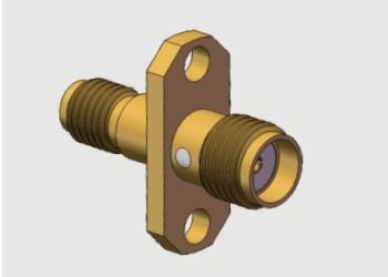 Δύο τρύπες φλάντζης SMA Female / Jack προς SSMA Female / Jack Adapters έως και 18GHz