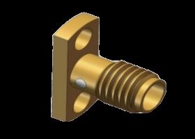 SSMA Jack RF Coaxial Connector 2 Hole Flange Mount Accept Pin OD1 (Αποδέσμευση πινάκων OD1)7, 1.9, 2, 2,1 mm