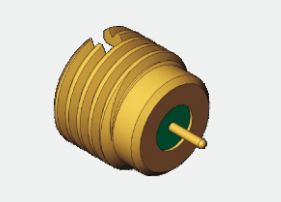 50Ω Ερμητικά Σφραγισμένος SMPM Αρσενικός Διασύνδεσης RF Ομοαξονικός Σύνδεσμος 0.3MHz-40GHz 170V