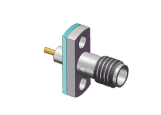 Αδιάβροχο φλάντζο από ανοξείδωτο χάλυβα SSMA RF σύνδεσμος 18GHz με δαχτυλίδι σφράγισης για σκληρό περιβάλλον