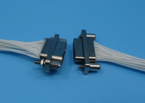 Συνδετήρας σειράς J30J 21pin γυναικεία πρίζα κέντρο επαφής χρυσαφένιο επίχρισμα με λευκό σύρμα 500mm για Satcom, αισθητήρες