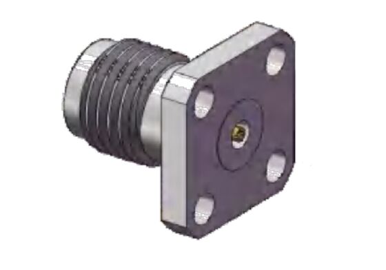 40GHz 2,92mm RF Σύνδεσμος Θηλυκό βύσμα 4 οπών με φλάντζα, Διάμετρος ακροδεκτών 0,3 χιλιοστών