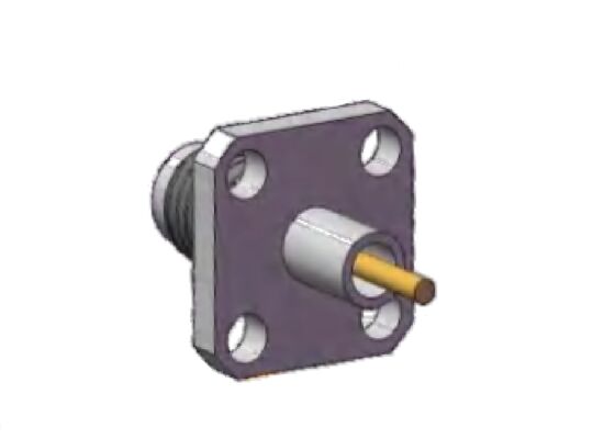 40GHz 2.92mm RF Connector Θηλυκός Φλάντζας Τεσσάρων Οπών Πάνελ Στήριξης Διάμετρος Πείρου 0.051 ίντσας (1.3mm) Απόσταση Οπών Φλάντζας 0.339 ίντσας (8.6mm)