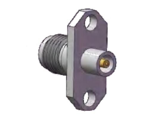 SS Shell 40GHz 2.92mm RF Connector K Socket Flange Mount Hole Spacing.480 ίντσες (12.2mm)