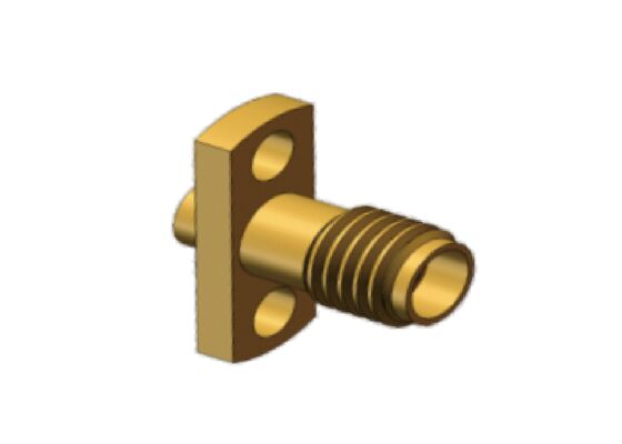 50Ω 18 GHz SSMA Αρσενικό Mini SMA με φλάντζα RF ομοαξονικό καλώδιο σύνδεσης για 0,086 καλώδιο, RG405