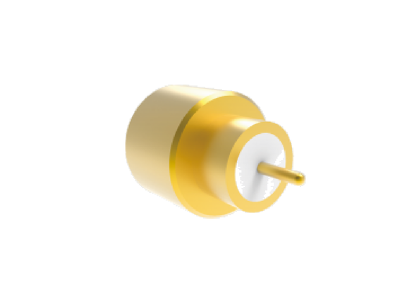 50Ω 40 GHz Ερμητικά σφραγισμένο βύσμα SMPM Full Detent για συγκόλληση PCB με πείρο OD 2,18mm Aerospace RF Connectors με χαμηλή απώλεια εισαγωγής