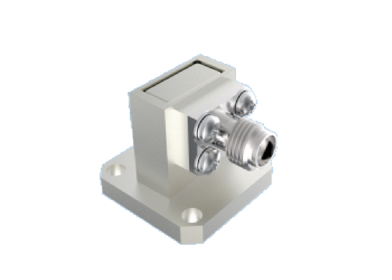 BJ320/WR 28 Οδηγός κυμάτων σε 2.92mm K Type Adapter 26.4GHz~38GHz Δικαίος γωνία Αεροδιαστημικών RF συνδετήρες που χρησιμοποιούνται για την ζώνη Ka