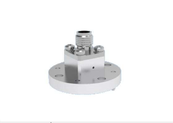 WR22 BJ400 Τελικός οδηγός κυμάτων εκτόξευσης σε 2,4 mm Κοαξιακός προσαρμογός 4 τρύπες Στρογγυλή φλάντσα Mount 23.9GHz-50.1GHz Ka Band Αεροδιαστημικά εξαρτήματα οδηγού κυμάτων