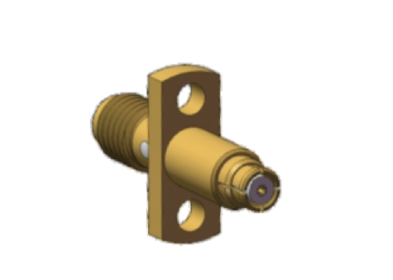 Δύο τρύπες Flange Mount Mini SMA Jack προς SMP Jack Flange Mount Adapters έως και 18GHz