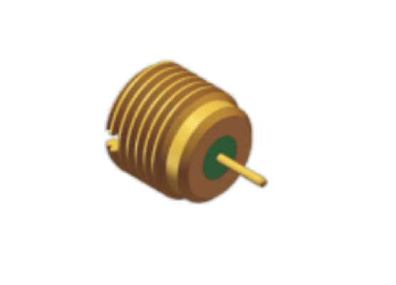 50 Ohm επίχρυσο ερμητικό γυαλί σφράγισης SMP RF σύνδεσμος αρσενικό διάφραγμα λεία οπή 40 GHz