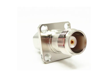 Δικτυακό δίκτυο TNC Straight Female 4-hole Flange RF Coaxial Connector για καλώδιο SFF-50-1.5-1/SYV-50-2-1