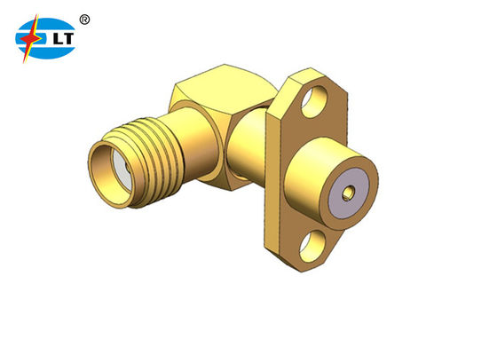 50Ohm αρσενικό 90 βαθμού στη θηλυκή σωστή γωνία συνδετήρων SMA