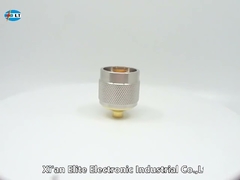 DC - 11GHz Frequency Range Straight Male N Type Connector Panel Mount