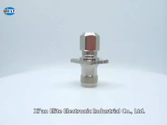 Δικτυακό δίκτυο TNC Straight Female 4-hole Flange RF Coaxial Connector για καλώδιο SFF-50-1.5-1/SYV-50-2-1